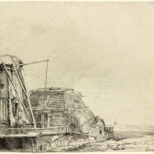 Rembrandt van Rijn, The Windmill, Dutch, 1606 - 1669, 1641, etching