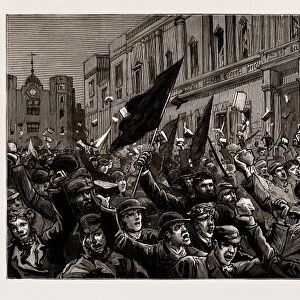 The Rioting in the West End of London, February 8Th, Uk, 1886: here they Come