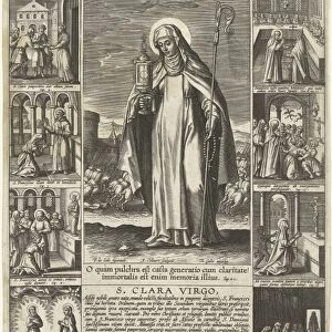 Saint Clare, Adriaen Collaert, Theodoor Galle, 1612 - 1618