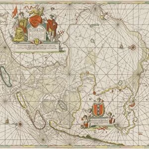 Sea chart of the Zuiderzee and the Wadden Sea, Jan Luyken, Johannes van Keulen (I)