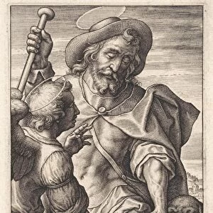 St. Rochus, Hieronymus Wierix, 1563 - before 1619