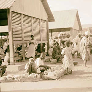 Sudan Omdurman Scene market Bread vendors 1936