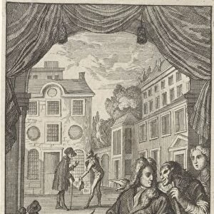 Title page for: The Life of Monsr Moliere, 1705, Caspar Luyken, Nicols ten Hoorn, 1705