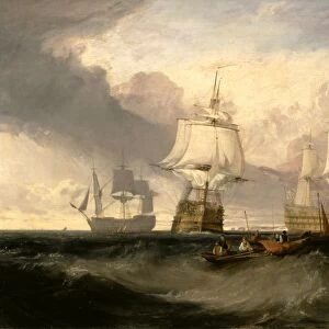 The Victory Returning from Trafalgar, in Three Positions The Victory"
