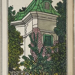 Vienna Garden House Arenberg Garden 1910 Color lithograph