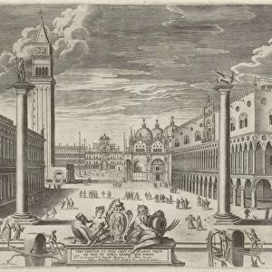 View Piazzetta Venice 1585 Vrbs Venetvm vt Nvlli