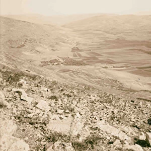 View plain hillside 1898 Middle East Israel Palestine