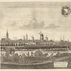 View of Utrecht from the west (plate IV), Herman Saftleven, Reinier & Josua Ottens