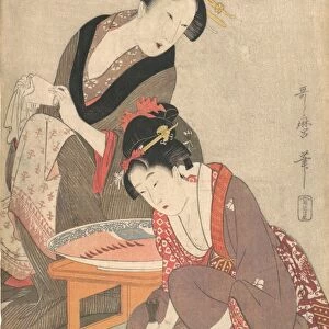 Women Preparing Sashimi Edo period 1615-1868