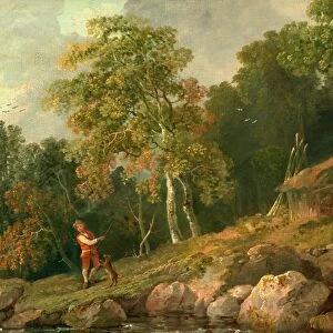 Wooded Landscape with a Boy and his Dog, George Barret, ca. 1728 / 32-1784, British