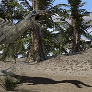 Suchomimus running after its next meal