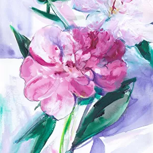 Periwinkle Peony Small