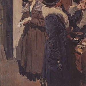 In an anteroom. Artist: Vinogradov, Sergei Arsenyevich (1869-1938)