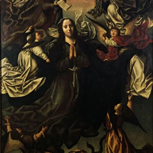 The Assumption of the Blessed Virgin Mary. Artist: Fernandes, Vasco (c. 1475-c. 1542)