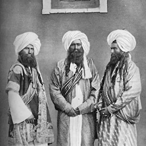 Three Balochi chiefs, 1902. Artist: F Bremner