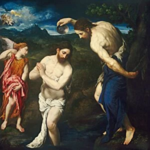 The Baptism of Christ, c. 1535 / 1540. Creator: Paris Bordone