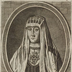 Barbara Radziwill (Kolanska). From: Icones Familiae Ducalis Radivilianae, 1758