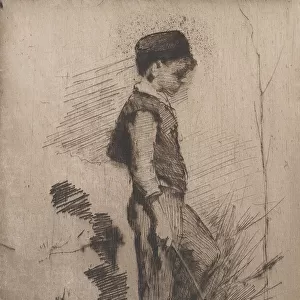 Boy with a Stick, 1881-83. Creator: Elizabeth Adela Forbes
