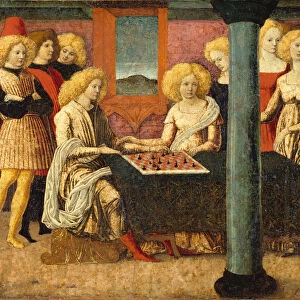 The Chess Players, ca. 1475. Creator: Liberale da Verona