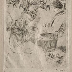 Chestnut Vendor, 1878. Creator: Camille Pissarro (French, 1830-1903)
