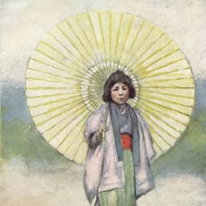 The Child and the Umbrella, c1887, (1901). Artist: Mortimer L Menpes
