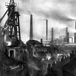 Coal and iron production, 1926. Artist: Edgar & Winifred Ward