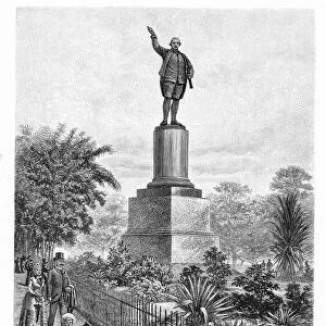 Cooks monument, Hyde Park, Sydney, Australia, 1886. Artist: W Macleod