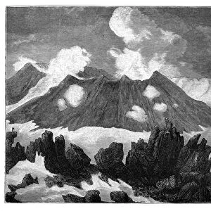 The crater of the volcano Hekla, Iceland, c1890