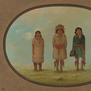 Three Creek Indians, 1861 / 1869. Creator: George Catlin