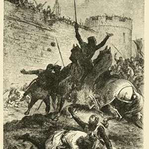 Death of Simon De Montfort, (1218), 1890. Creator: Unknown