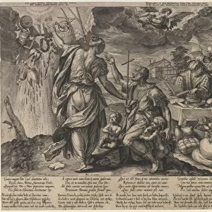 The Two Deaths, Second half of the16th cen Artist: Wierx, Hieronymus (1553-1619)