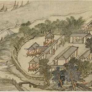 The Five Deer Hermitage, Early 17th cen Artist: Li Shida (active 1580-1621)
