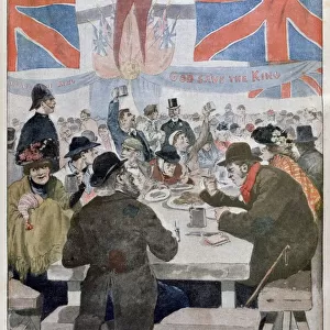 Dinner for the poor in celebration of the coronation of King Edward VII, London, 1902