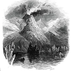 Eruption of Mount Hecla, 1845. Creator: Smyth