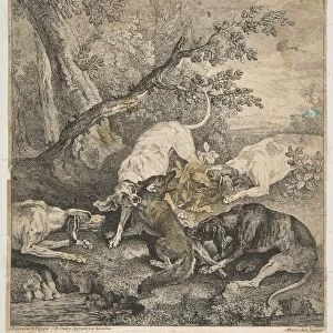 Fox Hunt, 1736. Creator: Jean-Baptiste Oudry
