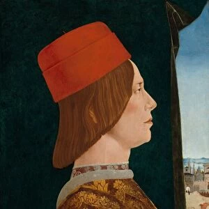 Giovanni II Bentivoglio, c. 1474 / 1477. Creator: Ercole de Roberti