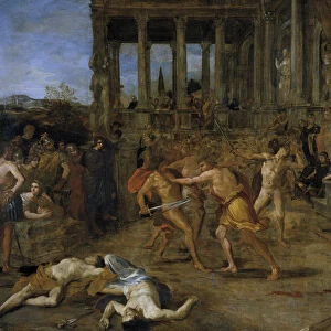 Gladiator Fights. Artist: Lanfranco, Giovanni (1582-1647)