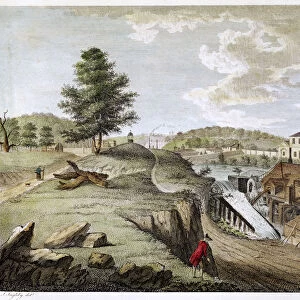 Greenfield Brass Mill near Holywell, Flintshire, Wales, 1792. Artist: WC Wilson