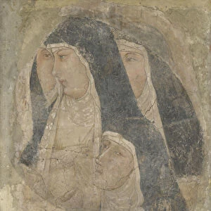 A Group of Four Poor Clares, ca 1340. Artist: Lorenzetti, Ambrogio (ca 1290-ca 1348)