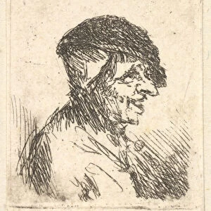 Head of Peasant, 17th century. Creator: Adriaen van Ostade