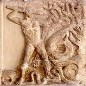 Hercules fights the Lernaean Hydra, Relic from Lerna, 3rd Century BC