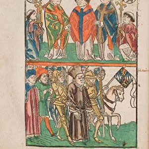 Jan Hus delivered over to the secular power (Illustration from the Richentals illustrated
