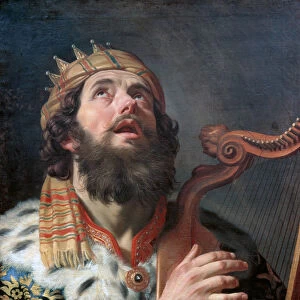 King David Playing the Harp, 1622. Artist: Honthorst, Gerrit, van (1590-1656)