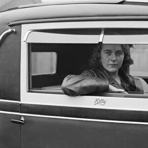 Kitty Brunell behind the wheel of a Talbot 14 / 45, c1930. Artist: Bill Brunell