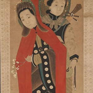 Lady and Attendant, 19th century. Creator: Unknown