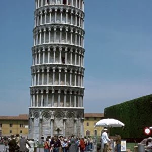 The leaning tower of Pisa, 12th century
