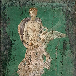 Leda and the Swan, 1st H. 1st cen. AD. Creator: Roman-Pompeian wall painting