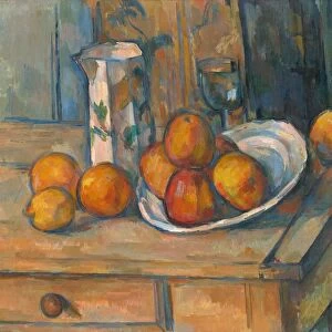 Still Life with Milk Jug and Fruit, c. 1900. Creator: Paul Cezanne