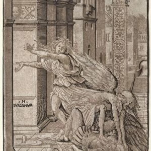 The Lovers Surprised by Death, 1510. Creator: Hans Burgkmair (German, 1473-1531)