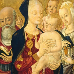 Madonna and Child with Saint Jerome, Saint Catherine of Alexandria, and Angels, c